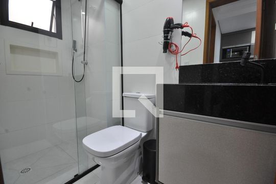 Banheiro de kitnet/studio à venda com 1 quarto, 30m² em Vila Gustavo, São Paulo