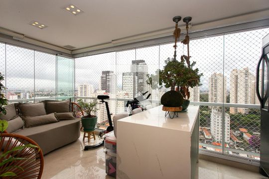Varanda gourmet de apartamento à venda com 3 quartos, 89m² em Tatuapé, São Paulo