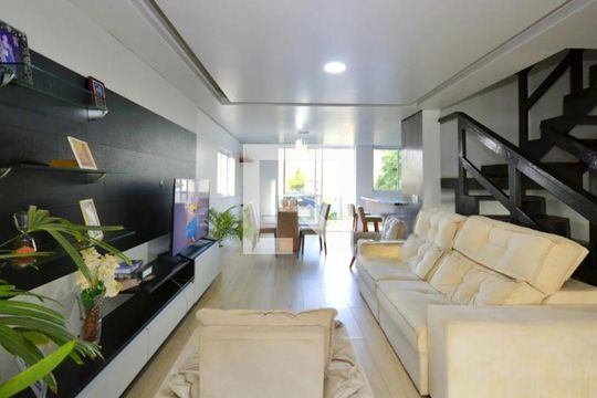 Sala de casa de condomínio para alugar com 3 quartos, 300m² em Mário Quintana, Viamão
