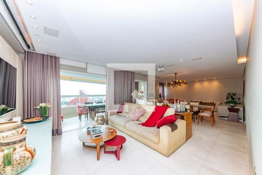Sala de apartamento à venda com 4 quartos, 216m² em Belvedere, Belo Horizonte