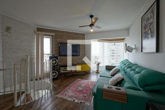 Sala Cobertura de apartamento à venda com 3 quartos, 136m² em Vila Monumento, São Paulo