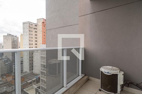 Varanda do Quarto de kitnet/studio para alugar com 1 quarto, 23m² em Sé, São Paulo