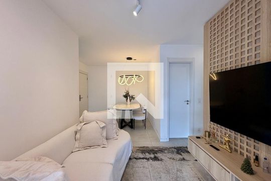 Sala de apartamento à venda com 2 quartos, 68m² em Jardim Caravelas, São Paulo