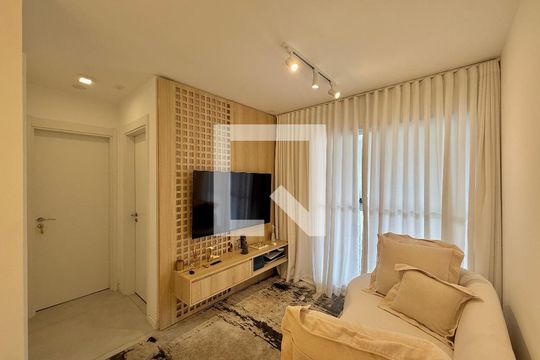 Sala de apartamento à venda com 2 quartos, 68m² em Jardim Caravelas, São Paulo