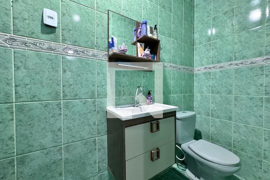 Suíte - Banheiro de casa de condomínio à venda com 2 quartos, 92m² em Vargem Pequena, Rio de Janeiro