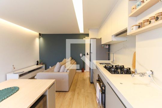Sala - Cozinha de apartamento à venda com 2 quartos, 46m² em Itaquera, São Paulo