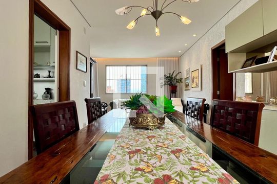 sala  de apartamento à venda com 4 quartos, 120m² em Santo Agostinho, Belo Horizonte