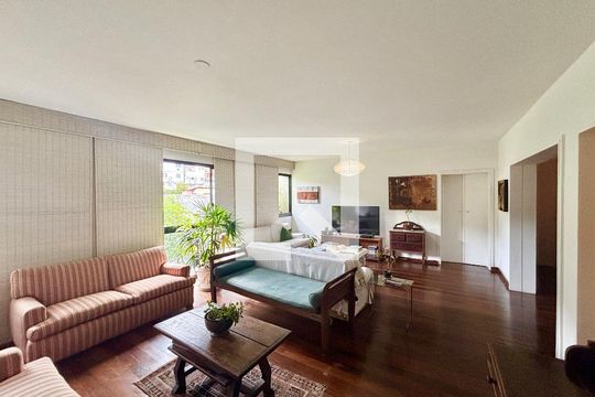 Sala de apartamento para alugar com 4 quartos, 187m² em Gávea, Rio de Janeiro