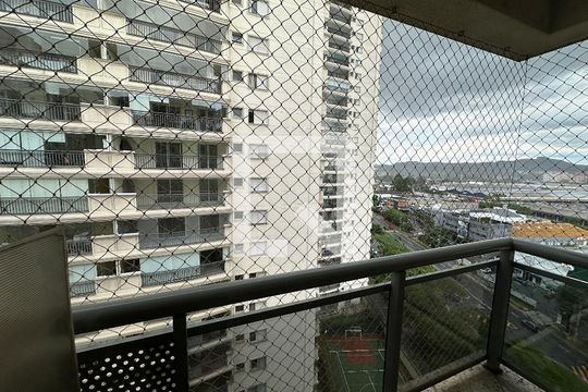 Varanda da Sala de apartamento para alugar com 1 quarto, 49m² em Alphaville Industrial, Barueri