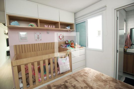 Suíte de apartamento à venda com 2 quartos, 100m² em Jardim Santo Alberto, Santo André