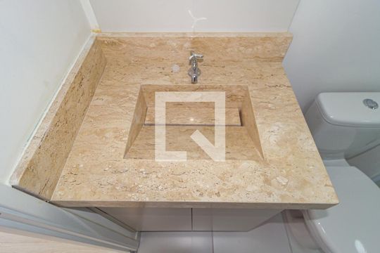 Detalhe - Banheiro de kitnet/studio à venda com 1 quarto, 22m² em Brás, São Paulo