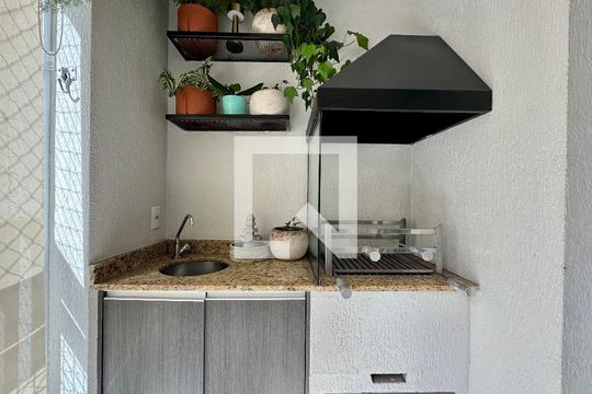 Varanda da Sala de apartamento à venda com 2 quartos, 59m² em Picanço, Guarulhos