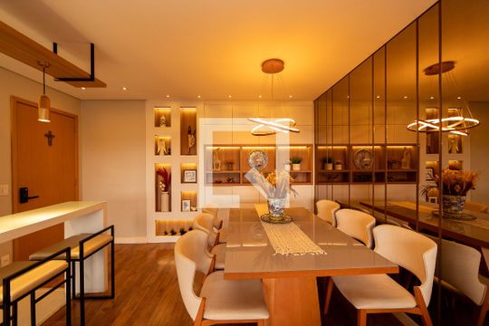 Sala_Cozinha - Conjugada de apartamento para alugar com 2 quartos, 70m² em Melville Empresarial Ii, Barueri