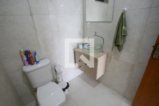 Banheiro do Quarto Suíte 1 de casa à venda com 3 quartos, 76m² em Taquara, Rio de Janeiro