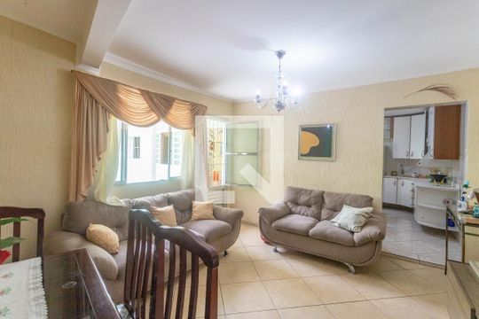Casa 1 - sala  de casa à venda com 3 quartos, 180m² em Campanário, Diadema