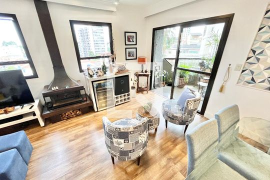 Sala  de apartamento à venda com 4 quartos, 117m² em Jardim São Paulo, São Paulo