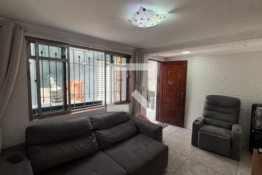 Sala de casa para alugar com 3 quartos, 80m² em Jardim Alvorada, Santo André