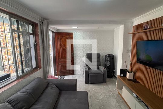 Sala de casa para alugar com 3 quartos, 80m² em Jardim Alvorada, Santo André