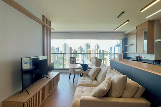 Sala de apartamento à venda com 1 quarto, 50m² em Jardim Vera Cruz, São Paulo