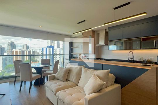 Sala de apartamento à venda com 1 quarto, 50m² em Jardim Vera Cruz, São Paulo
