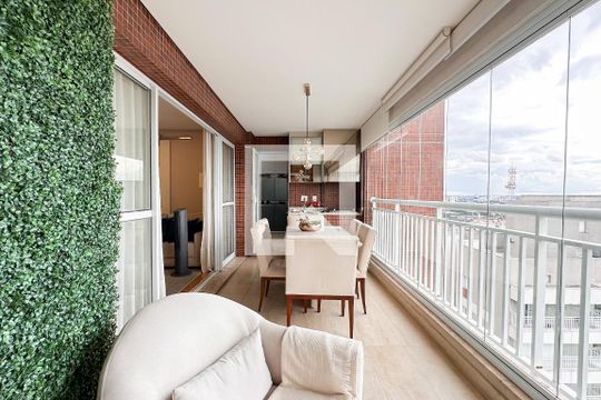 Sacada de apartamento à venda com 3 quartos, 127m² em Jardim Chácara Inglesa, São Bernardo do Campo