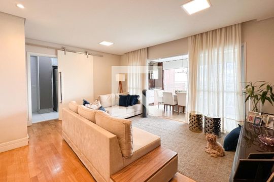 Sala de apartamento à venda com 3 quartos, 127m² em Jardim Chácara Inglesa, São Bernardo do Campo