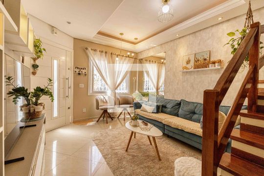 Sala de casa de condomínio à venda com 3 quartos, 94m² em Sarandi, Porto Alegre