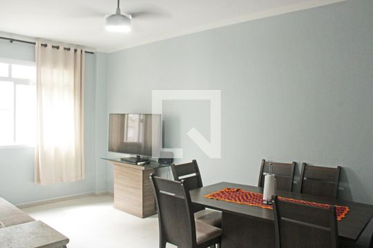 Sala de apartamento para alugar com 2 quartos, 90m² em Ponta da Praia, Santos