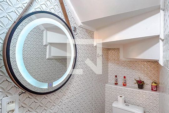 Lavabo de casa de condomínio para alugar com 2 quartos, 116m² em Vila Esperança, São Paulo