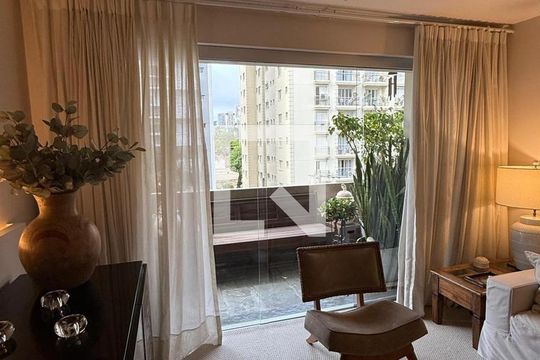 Sala de apartamento para alugar com 3 quartos, 218m² em Brooklin Novo, São Paulo