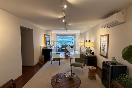 Sala de apartamento para alugar com 3 quartos, 218m² em Brooklin Novo, São Paulo