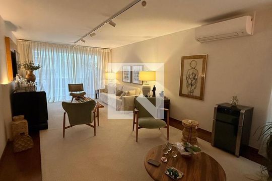 Sala de apartamento para alugar com 3 quartos, 218m² em Brooklin Novo, São Paulo