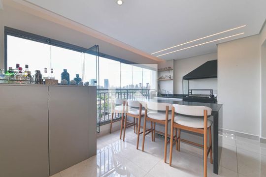 Varanda de apartamento à venda com 2 quartos, 103m² em Jardim Caravelas, São Paulo