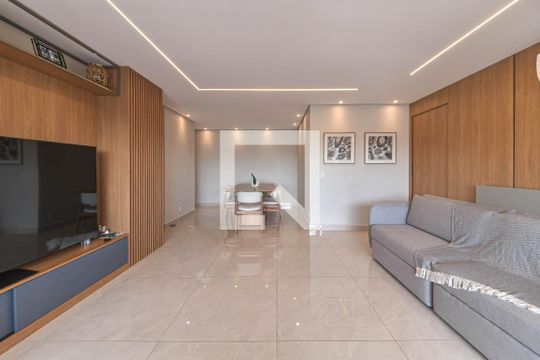 Sala de apartamento à venda com 2 quartos, 103m² em Jardim Caravelas, São Paulo