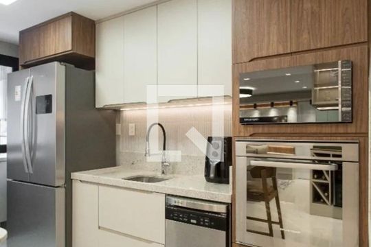 Cozinha de apartamento à venda com 2 quartos, 74m² em São Sebastião, Porto Alegre