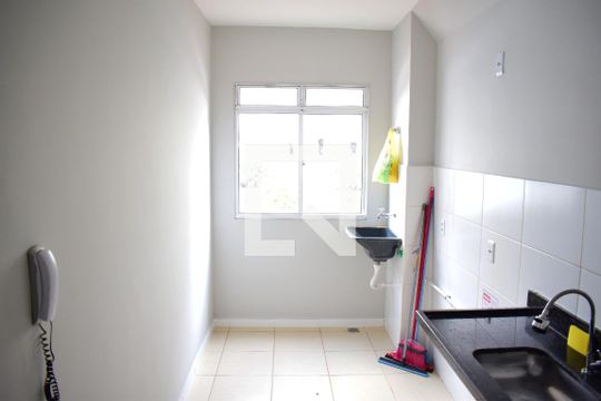 Cozinha e Área de Serviço de apartamento para alugar com 2 quartos, 50m² em Residencial das Americas, Ribeirão Preto