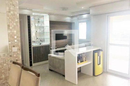 Sala de apartamento à venda com 2 quartos, 76m² em Campestre, Santo André