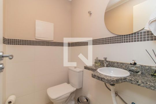 Lavabo de apartamento à venda com 1 quarto, 49m² em Santo Antônio, Porto Alegre