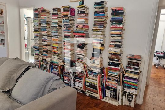 Sala de apartamento à venda com 1 quarto, 97m² em Jardim Botânico, Rio de Janeiro