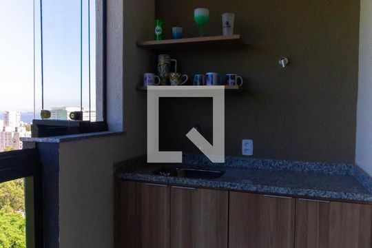 Varanda da Sala/Cozinha de kitnet/studio à venda com 1 quarto, 40m² em Ingá, Niterói