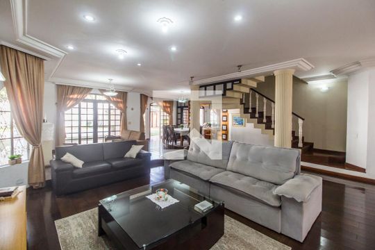 Sala de casa de condomínio à venda com 4 quartos, 410m² em  Alphaville, Santana de Parnaíba