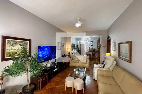 Sala de apartamento para alugar com 3 quartos, 144m² em Copacabana, Rio de Janeiro