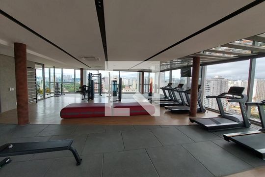 Área comum de apartamento à venda com 1 quarto, 30m² em Indianópolis, São Paulo