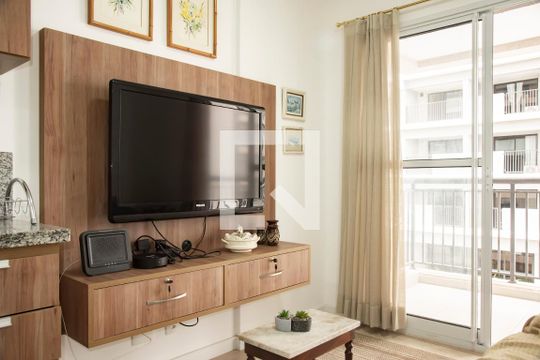 Sala de apartamento à venda com 1 quarto, 34m² em Vila Clementino, São Paulo
