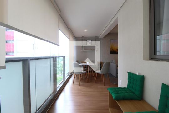 Sala de apartamento à venda com 1 quarto, 53m² em Indianópolis, São Paulo