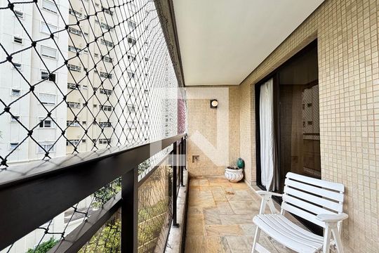 Varanda de apartamento para alugar com 3 quartos, 126m² em Indianópolis, São Paulo