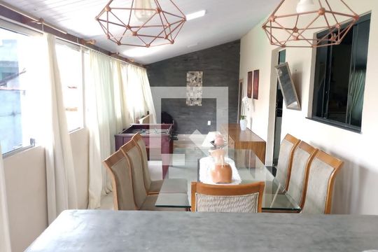 Sala de jantar de casa à venda com 3 quartos, 80m² em Granja Ouro Branco, Contagem