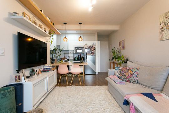 Sala de apartamento à venda com 2 quartos, 50m² em Guaiauna, São Paulo
