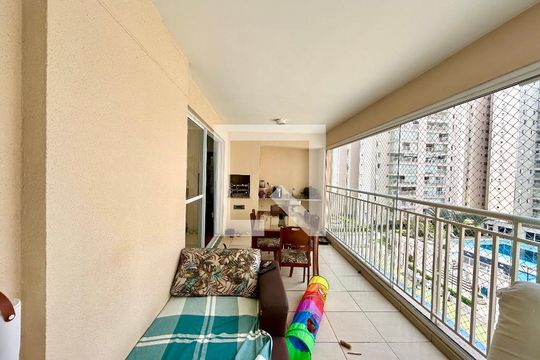Varanda da Sala de apartamento à venda com 4 quartos, 128m² em Vila Augusta, Guarulhos