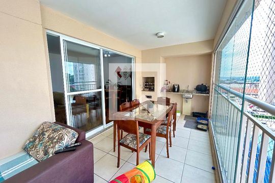 Varanda da Sala de apartamento à venda com 4 quartos, 128m² em Vila Augusta, Guarulhos